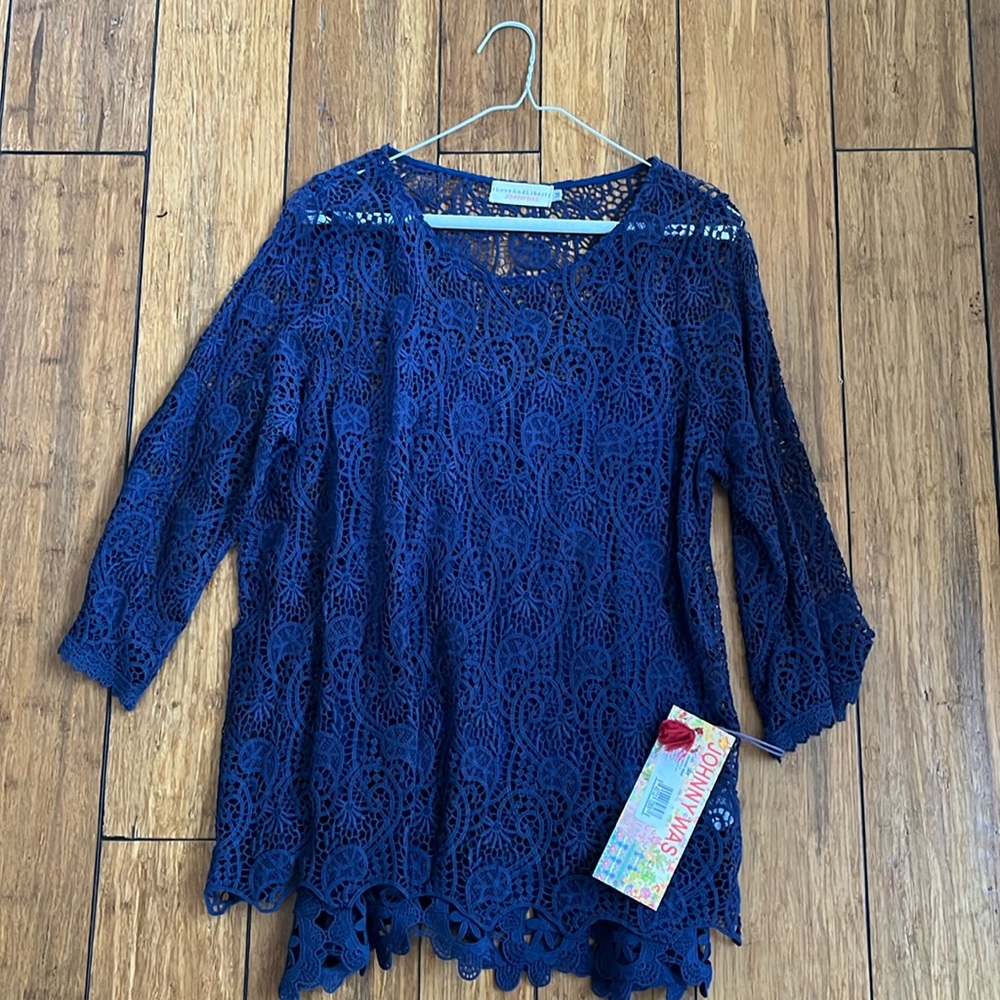 Johnny was crocheted layered top